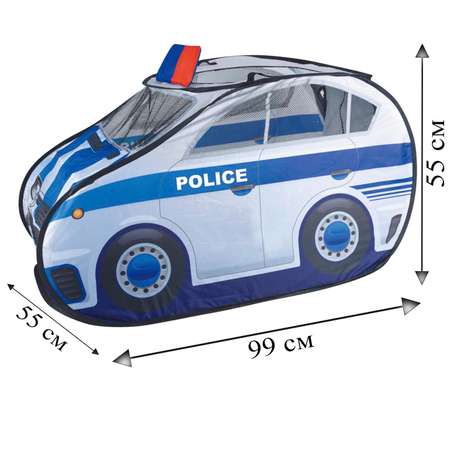 Палатка игровая 40х40х2.5 Рыжий кот Полицейская машина