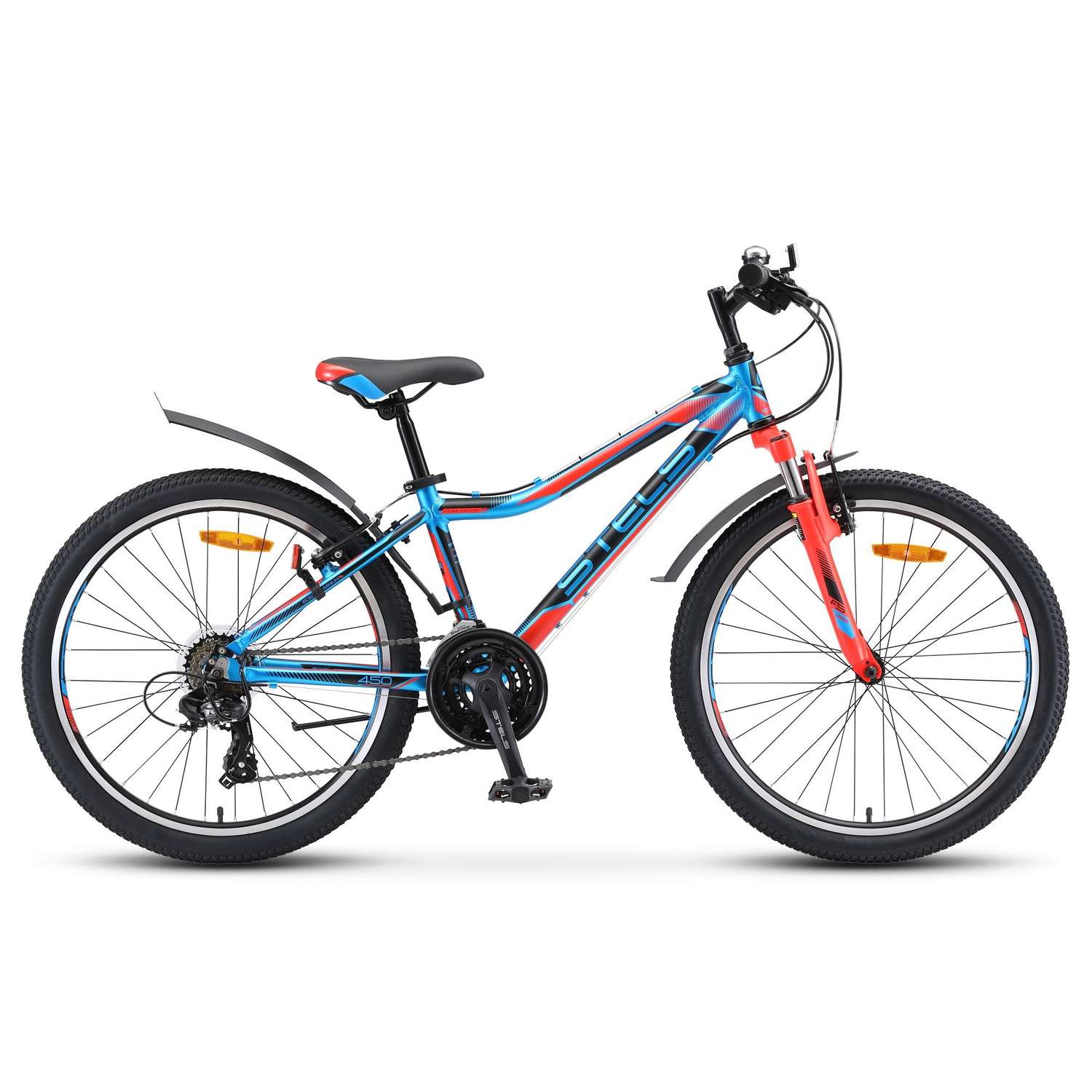 Велосипед STELS Navigator-450 V 24 V010 13 Синий/красный/чёрный - фото 1