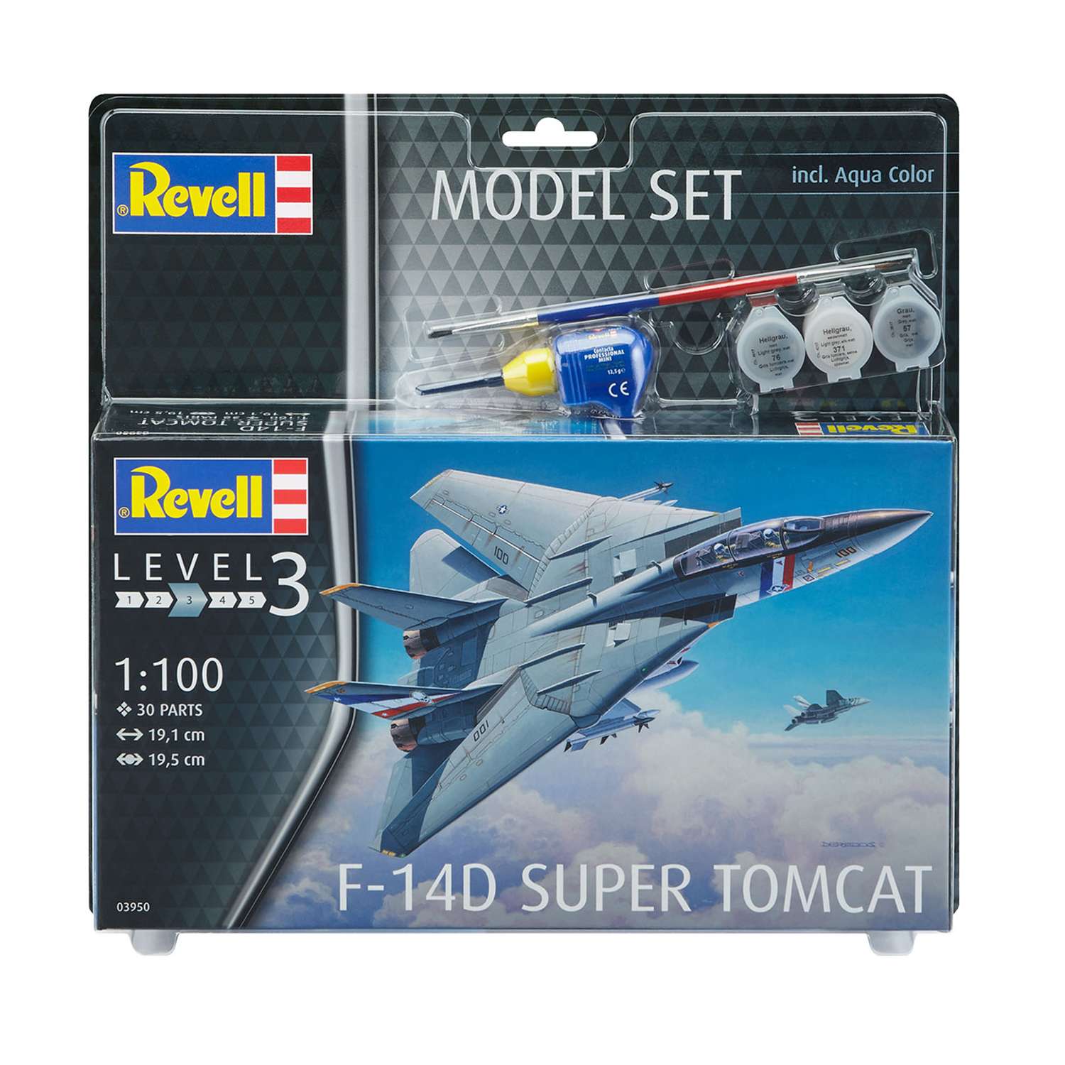 Сборная модель Revell Двухместный реактивный истребитель Ф-14 «Томкэт» 63950 - фото 1