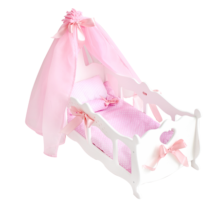 Кроватка для кукол Мега Тойс деревянная Diamond Princess