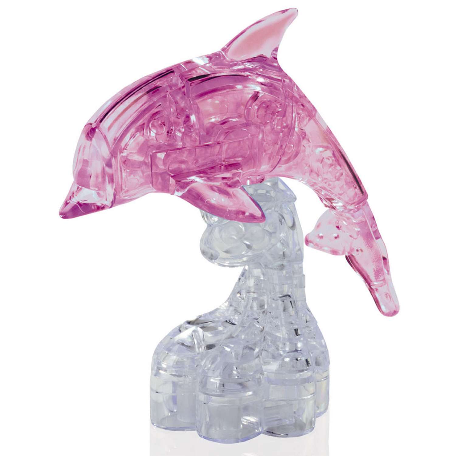 3D Пазл Hobby Day Магический кристалл Дельфин с подсветкой розовый - фото 2