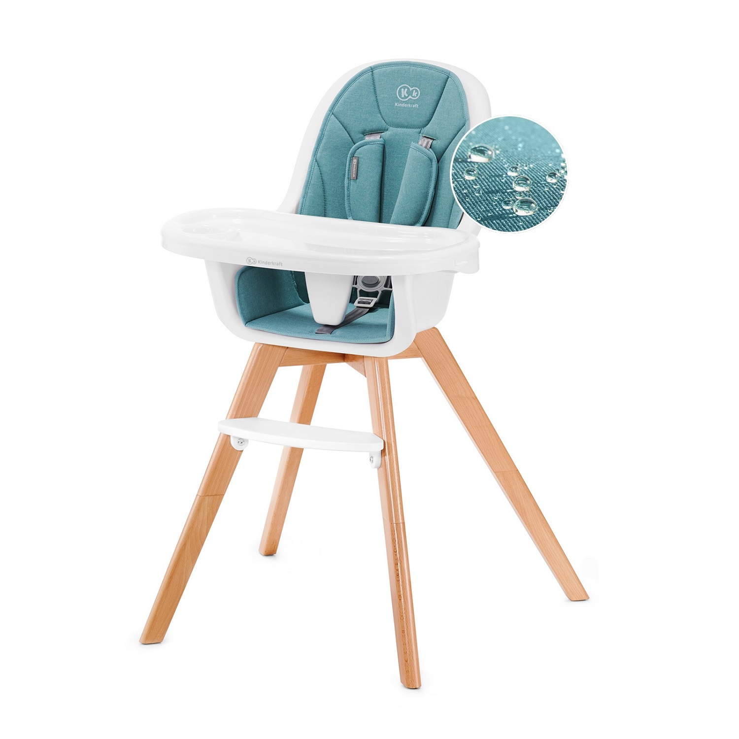 Стульчик для кормления Kinderkraft Tixi Turquoise - фото 16