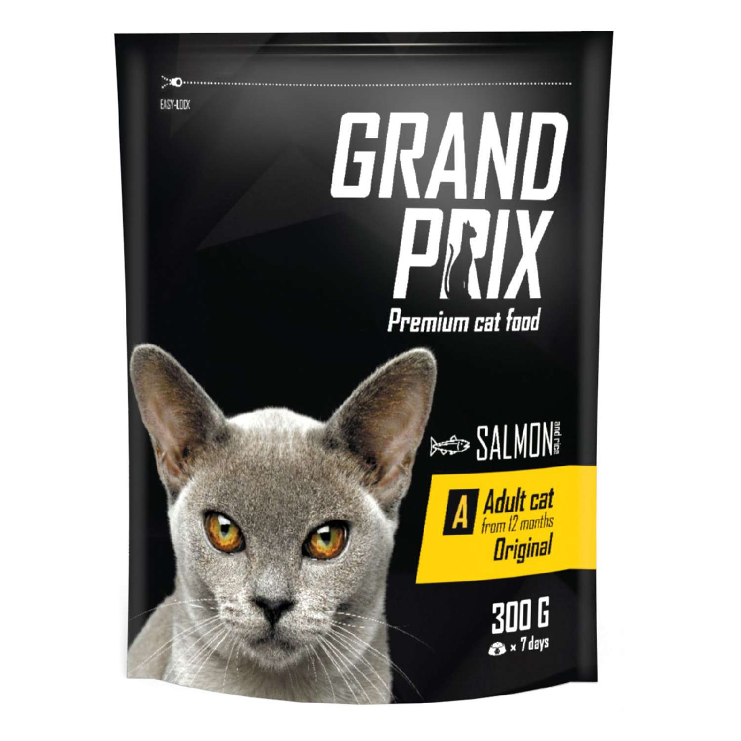 Корм для кошек Grand Prix Adult Original лосось 0.3кг - фото 1