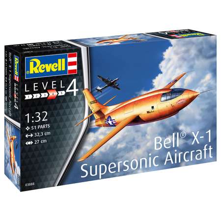 Сборная модель Revell Экспериментальный самолёт Bell X-1 1-ый сверхзвуковой