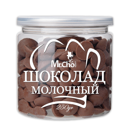 Шоколад Mr.Cho молочный в каплях 250 гр