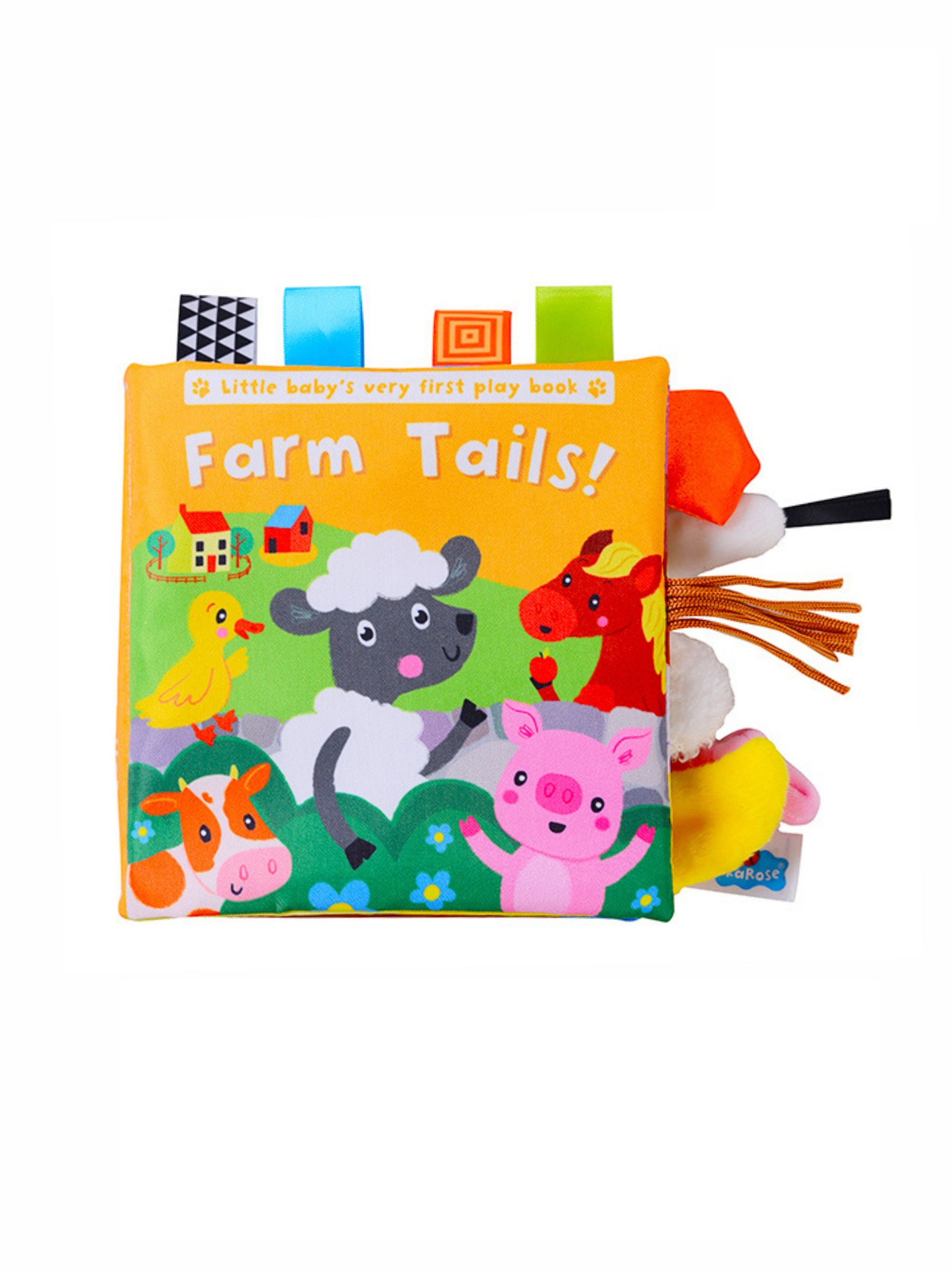 Мягкая книжка шуршалка FergoKids Ферма развивающие игрушки для новорожденных малышей девочек и мальчиков от 0 - фото 1
