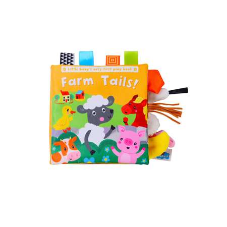 Мягкая книжка шуршалка FergoKids Ферма развивающие игрушки для новорожденных малышей девочек и мальчиков от 0