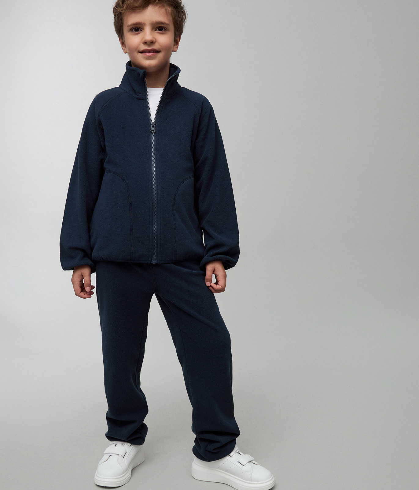 Толстовка Totti Kids AW23TKB015/Кардиган детский флисовый/Синий - фото 5