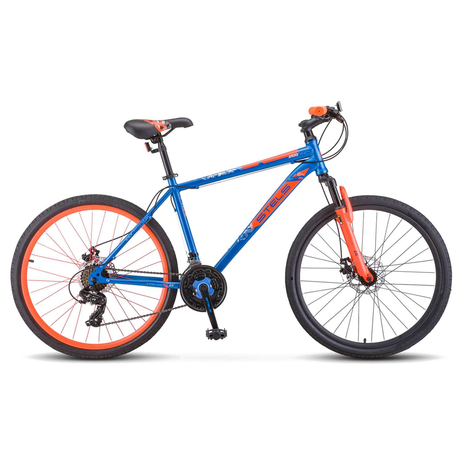 Велосипед STELS Navigator-500 D 26 F020 16 Синий/красный - фото 1
