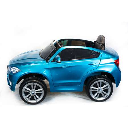 Электромобиль TOYLAND Джип BMW X6M mini синий краска