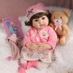 Кукла Реборн QA BABY Василиса девочка большая пупс набор игрушки для девочки 42 см