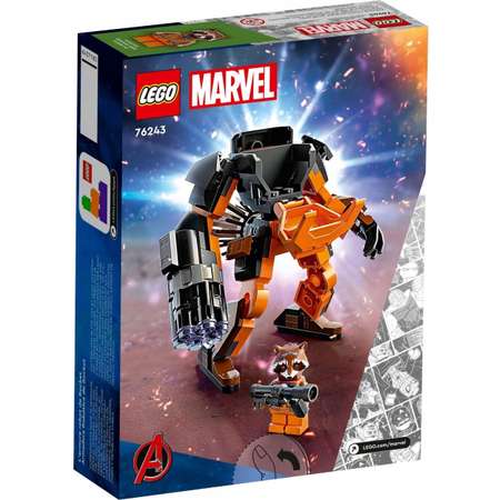 Конструктор LEGO MARVEL 76243 LEGO Реактивный Енот Ракета робот