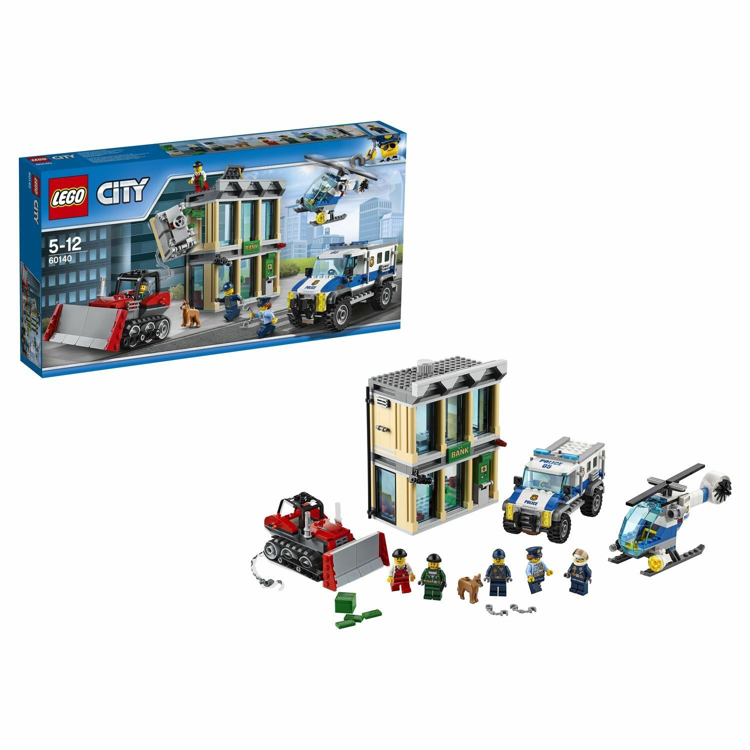 Конструктор LEGO City Police Ограбление на бульдозере (60140) купить по  цене 4389 ₽ в интернет-магазине Детский мир