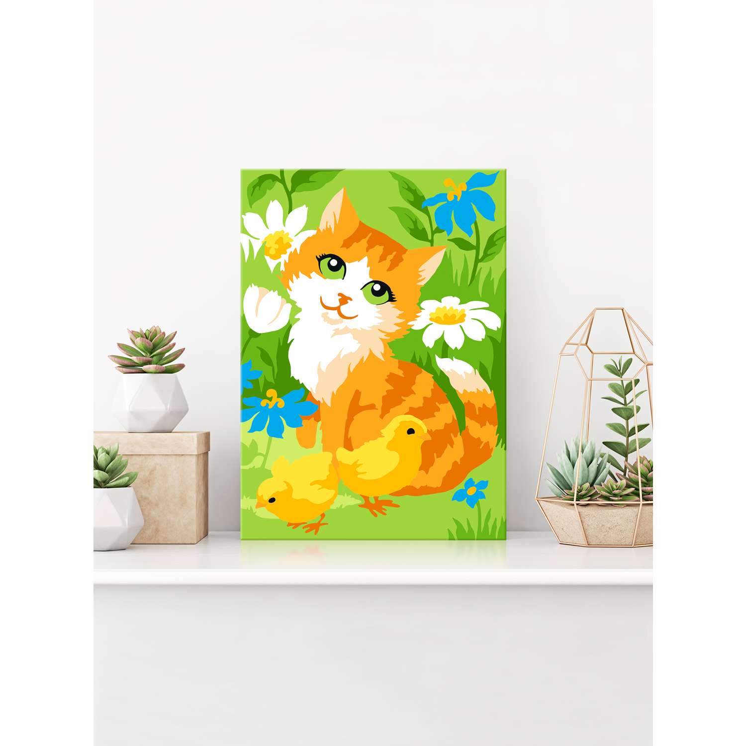 Картина по номерам Hobby Paint Серия Мини 15х21 Рыжий котенок - фото 3