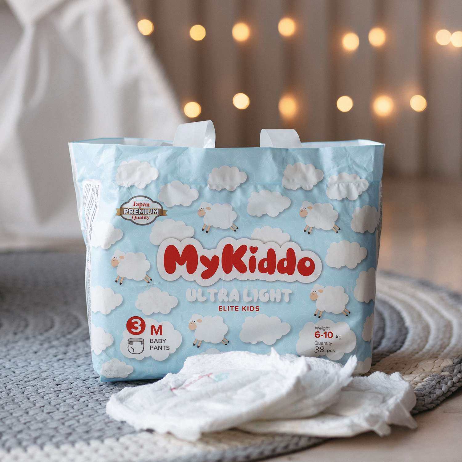 Подгузники-трусики MyKiddo Elite Kids L 9-14 кг 2 упаковки по 36 штук - фото 10