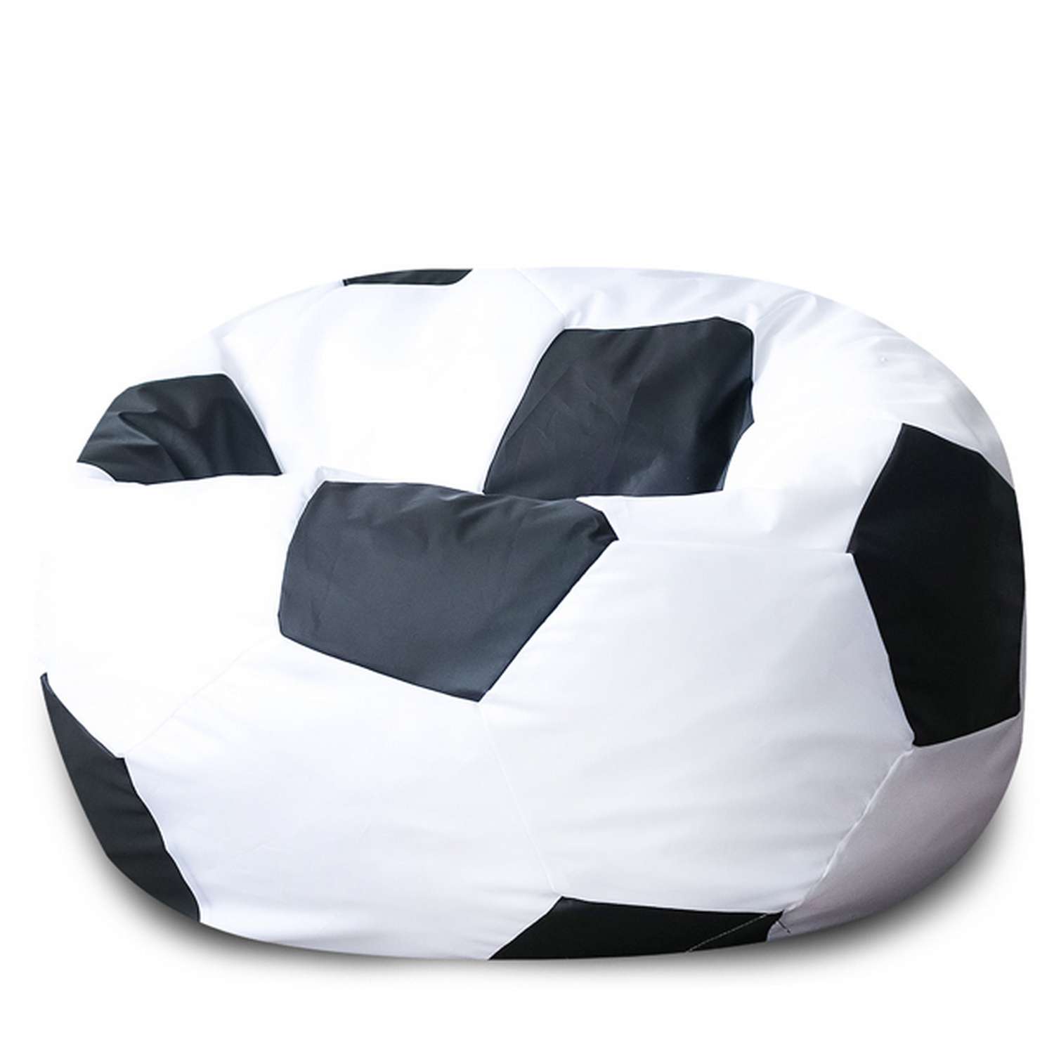 Кресло-мешок DreamBag Мяч Бело-Черный Оксфорд - фото 1