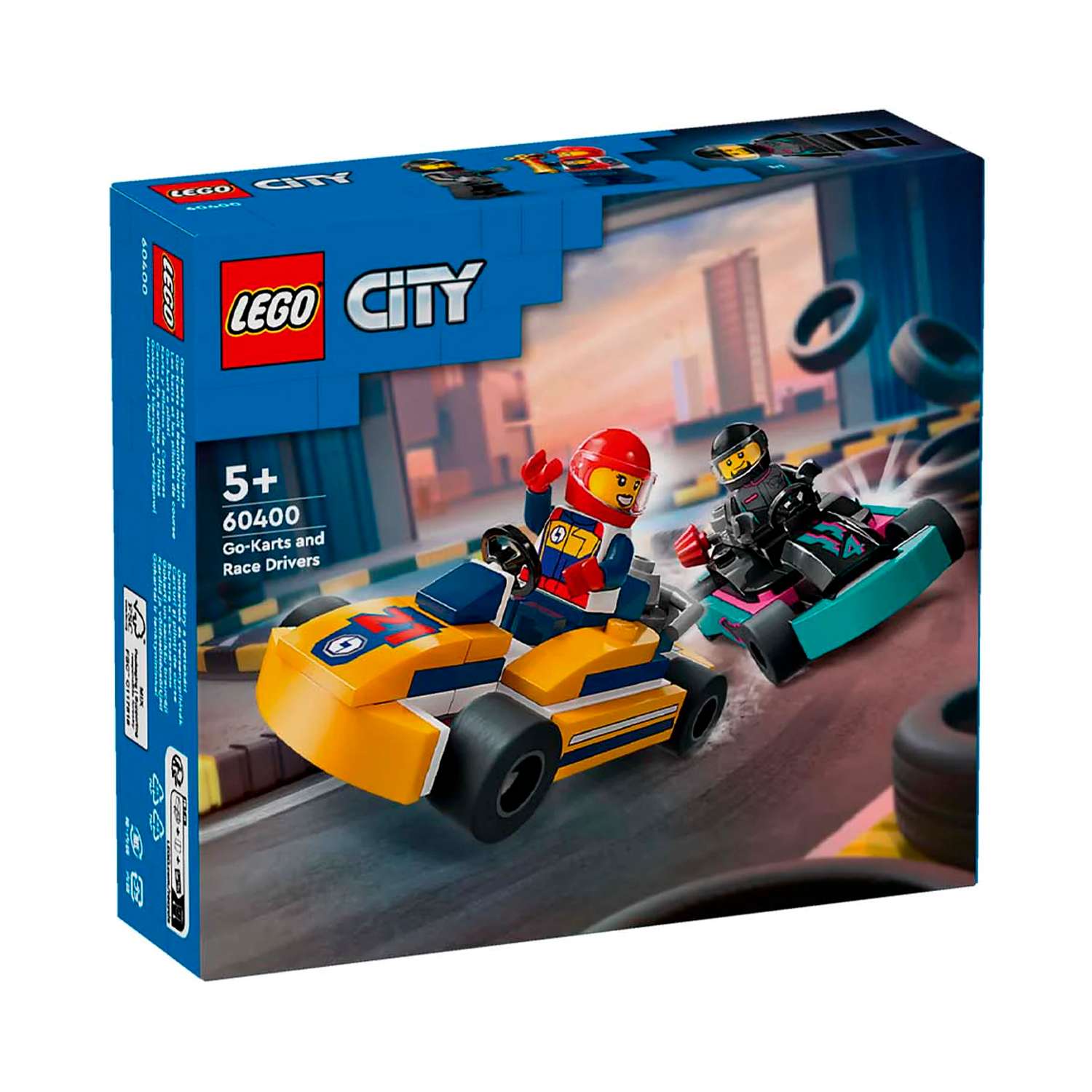 Конструктор детский LEGO City Картинги и автогонщики 60400 - фото 11