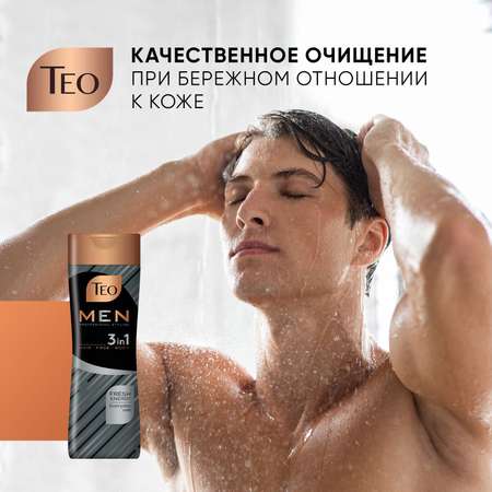 Шампунь ТЕО Beauty 3 в 1 для мужчин Энергия свежести 350 мл