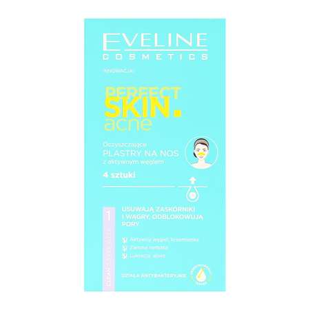 Полоски для носа EVELINE Perfect skin acne глубоко очищающие 4 шт