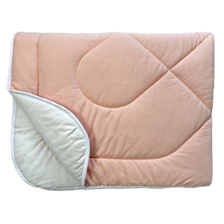 Одеяло детское KUPU-KUPU Li-Ly Лебяжий пух 110х140 см персик трикотажное 100% хлопок