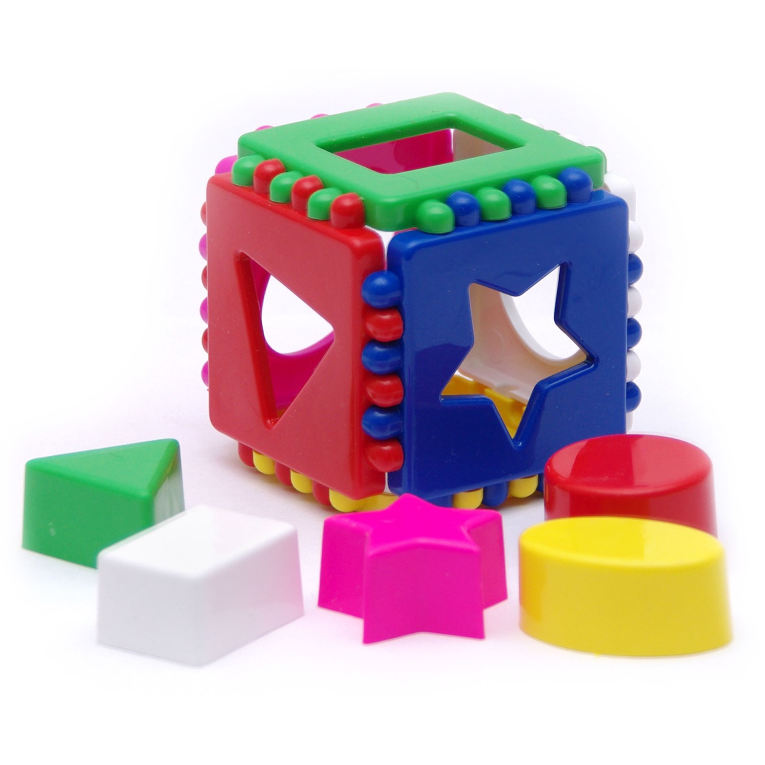 Развивающие игрушки БИПЛАНТ для малышей Набор Зайкина горка №2 + Сортер кубик логический малый - фото 3