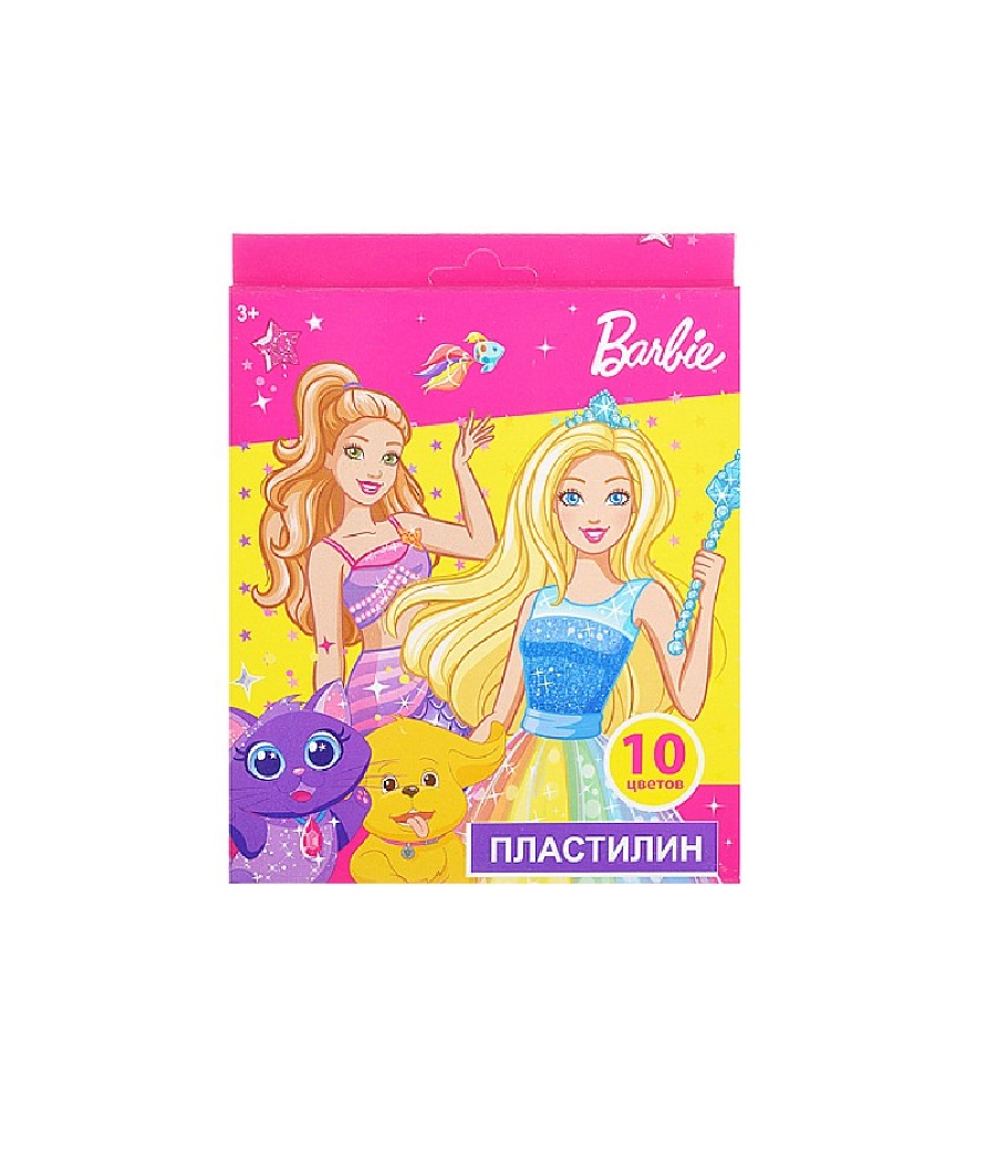 Пластилин Barbie 10 цветов - фото 1