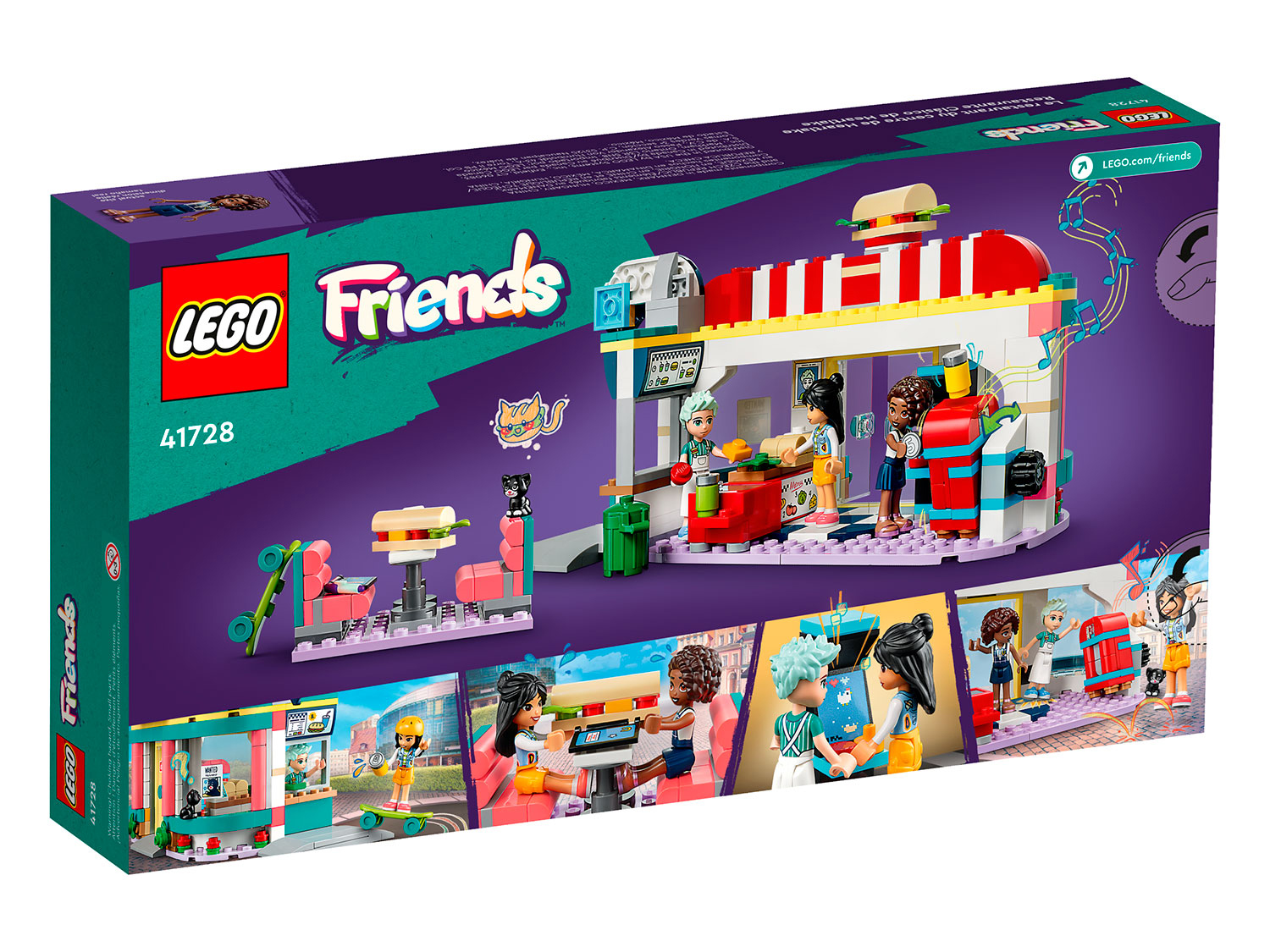 Конструктор детский LEGO Friends Закусочная в центре 41728 - фото 8