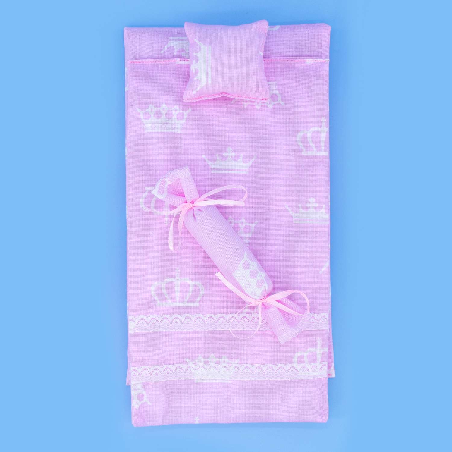 Комлпект постельного белья Модница для куклы 29 см 2002 розовый 2002розовый - фото 3