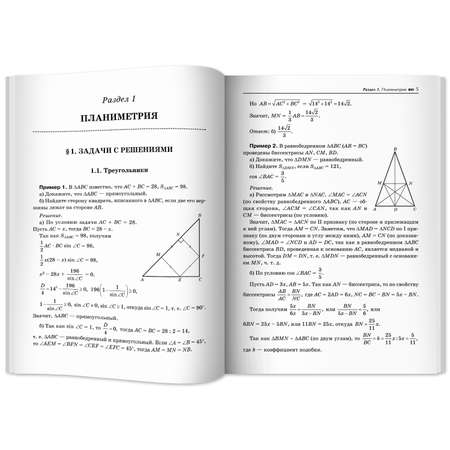 Книга Феникс Книга Математика Подготовка к ЕГЭ Планиметрия Стереометрия