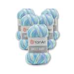 Пряжа для вязания YarnArt Sweet Baby 100 гр 300 м акрил тонкая детская 5 мотков цвет 903