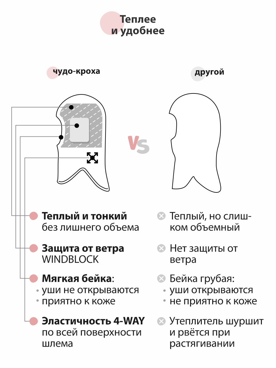 Шапка-шлем Чудо-Кроха Cb-26_жемчужно-серый - фото 4