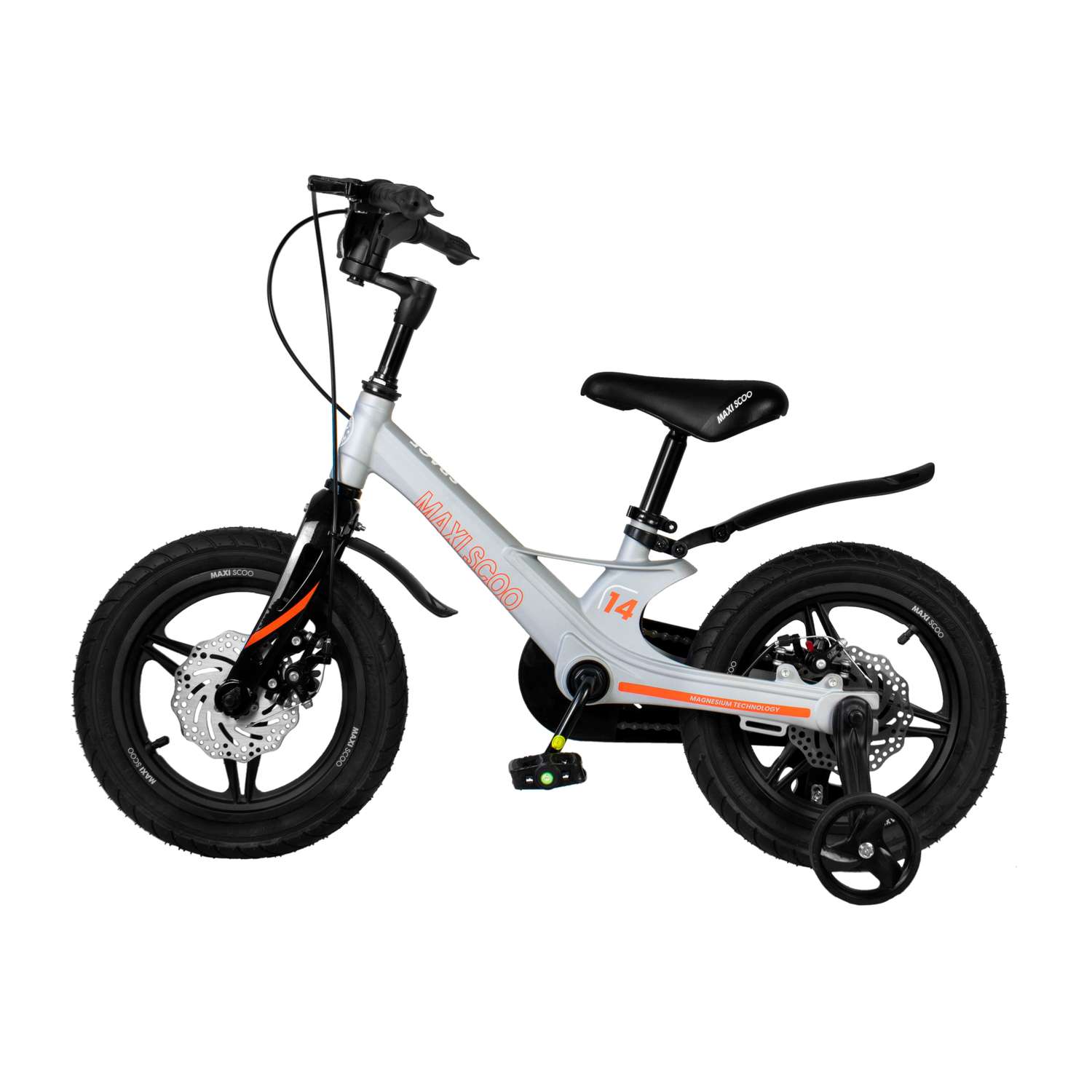 Детский двухколесный велосипед Maxiscoo Space делюкс плюс 14 графит - фото 3