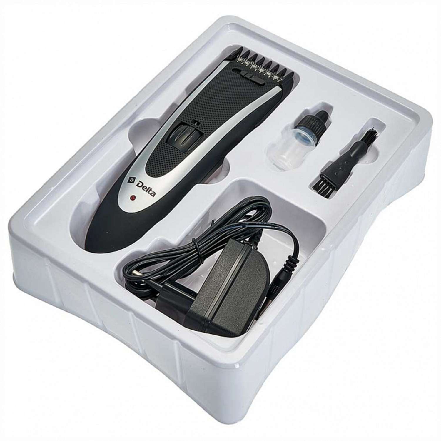 Машинка для стрижки волос Delta DL-4061A черный 3 Вт аккумулятор филировка съемный гребень - фото 3