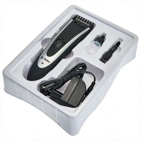 Машинка для стрижки волос Delta DL-4061A черный 3 Вт аккумулятор филировка съемный гребень