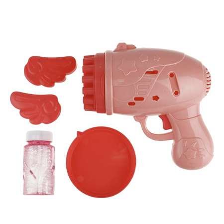 Игрушка Мы-шарики Бластер 23 ствола для пускания мыльных пузырей розовый