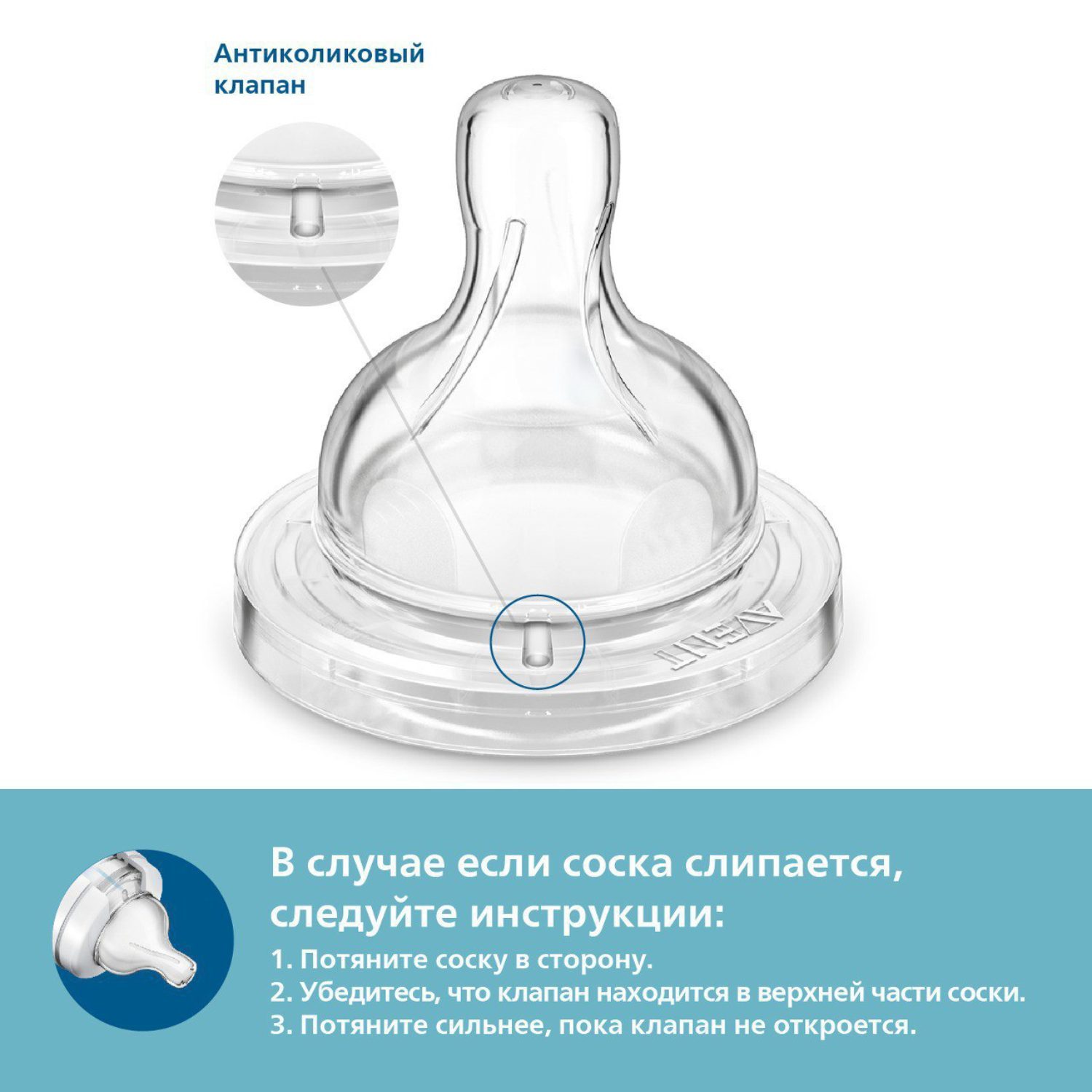 Соска для кормления Philips Avent Anti-colic с 6месяцев 2шт SCY764/02 - фото 9