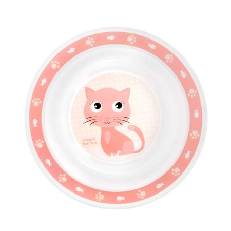 Миска Canpol Babies Cute Animals 270мл Розовая