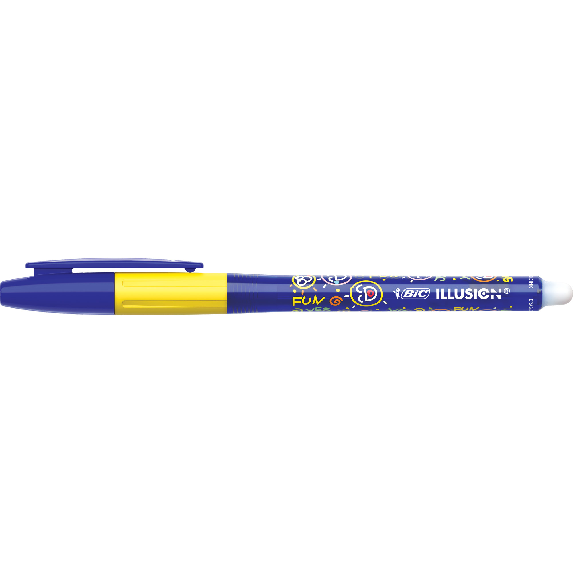 Ручка гелевая стираемая Bic Illusion Синий цвет 516404 - фото 3