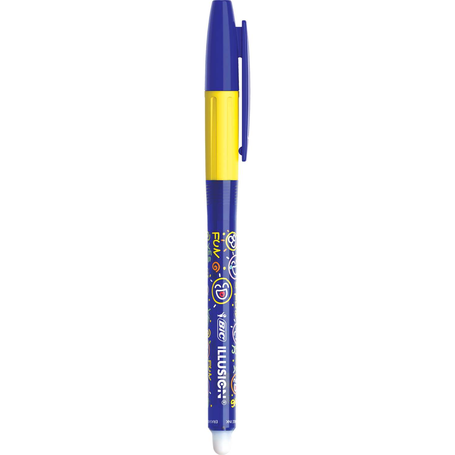 Ручка гелевая стираемая Bic Illusion Синий цвет 516404 - фото 3