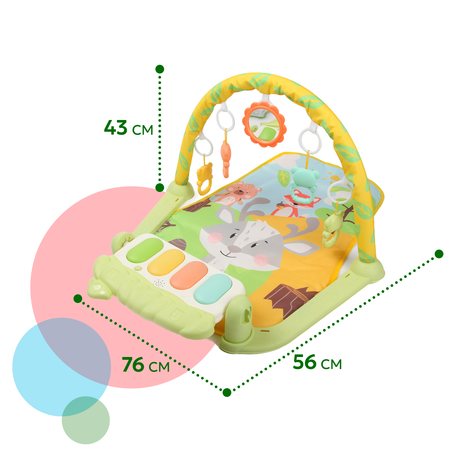 Коврик развивающий BabyGo с пианино ZY1247237