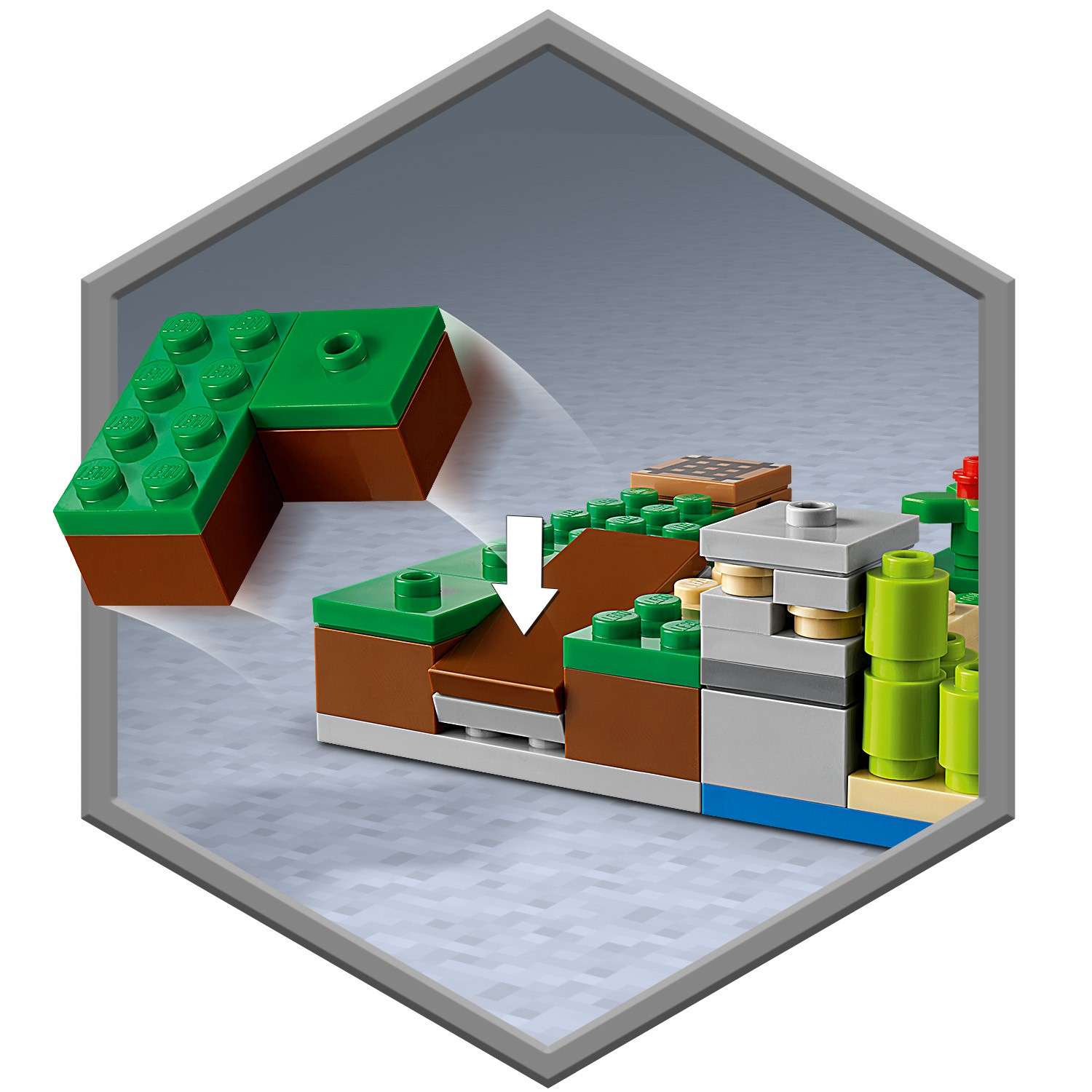 Конструктор LEGO Minecraft Засада Крипера 21177 - фото 4