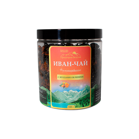 Напиток чайный Предгорья Белухи Иван-чай ферментированный с ягодами облепихи 100г