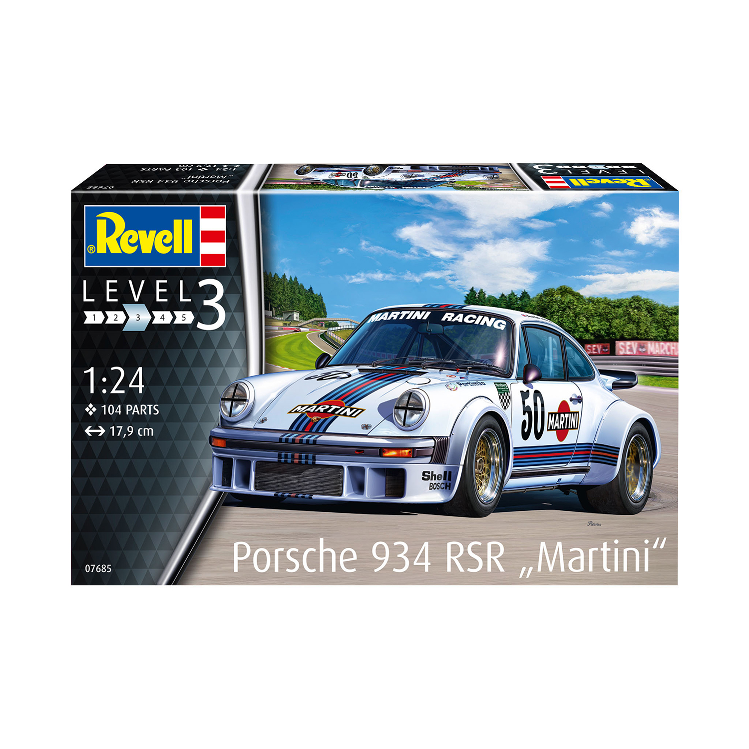 Сборная модель Revell Автомобиль Porsche 934 RSR Martini 07685 - фото 3