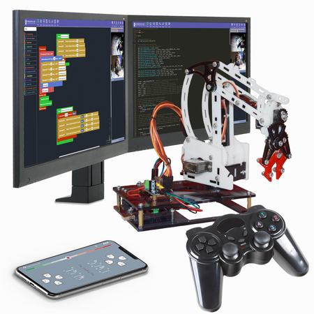 Конструктор РобоИнтеллект Робота-манипулятора Программирование на Python 3