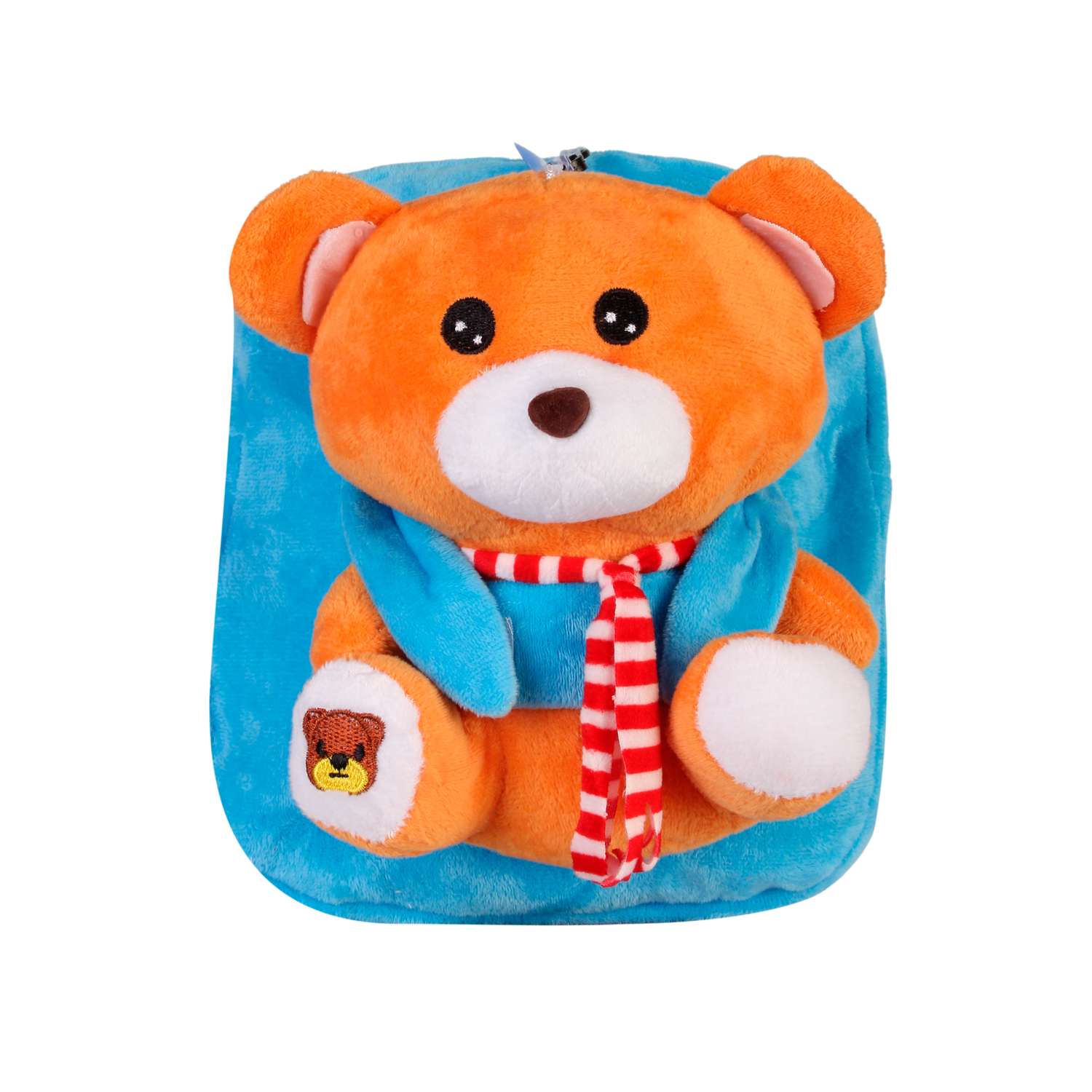 Рюкзак с игрушкой Little Mania голубой Мишка кэмел - фото 1