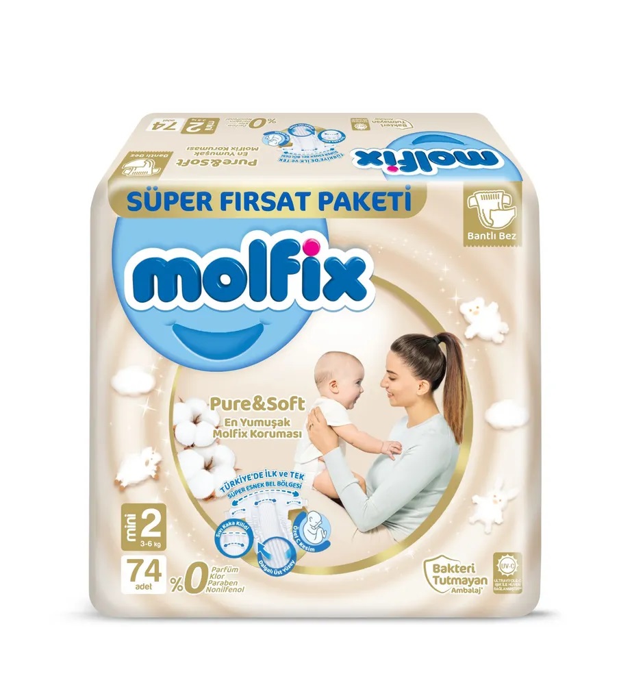 Подгузники Molfix MINI 3-6 кг 74 шт - фото 7