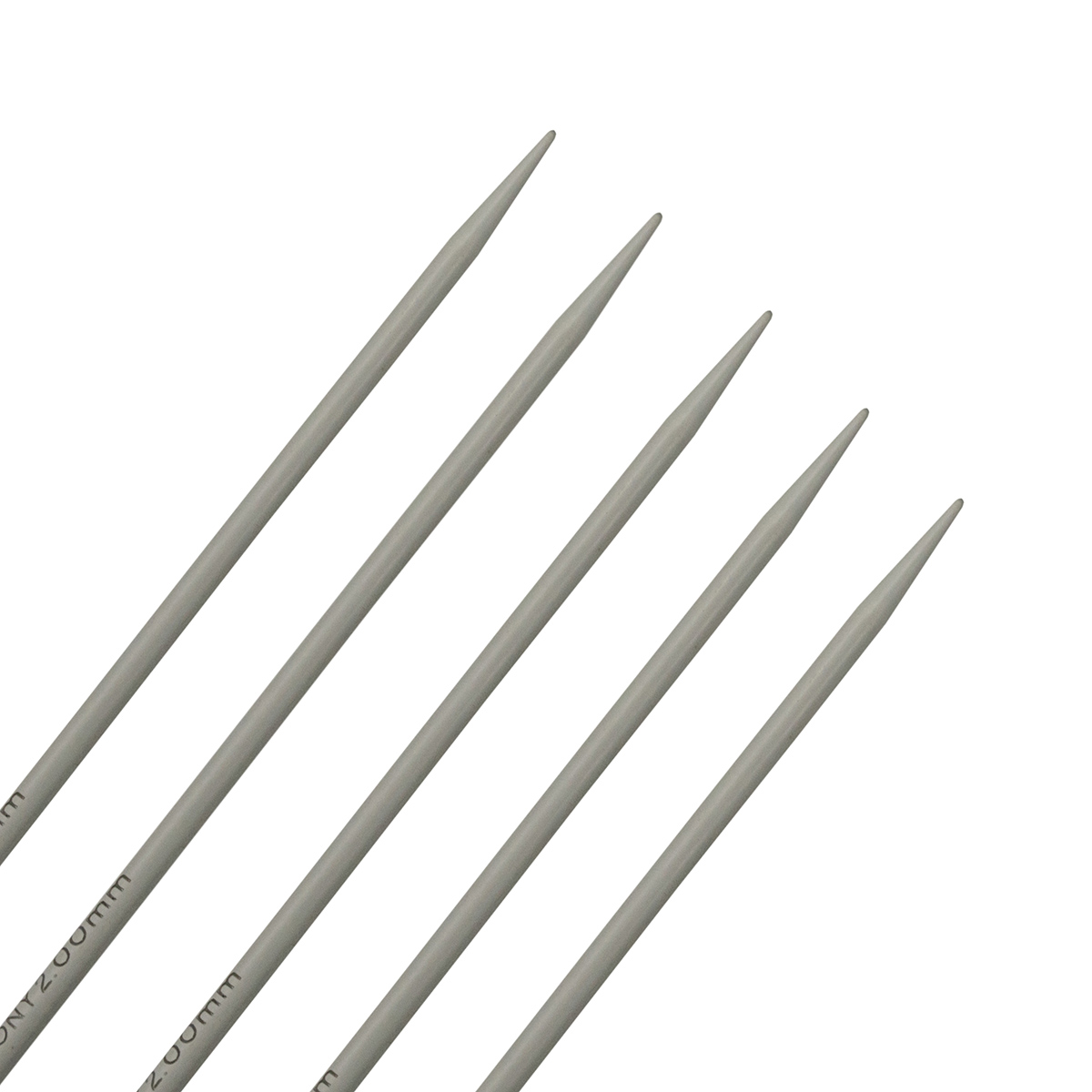 Спицы Pony легкие алюминиевые для вязания чулок носков горловин 2 мм 15 см 38501 - фото 2
