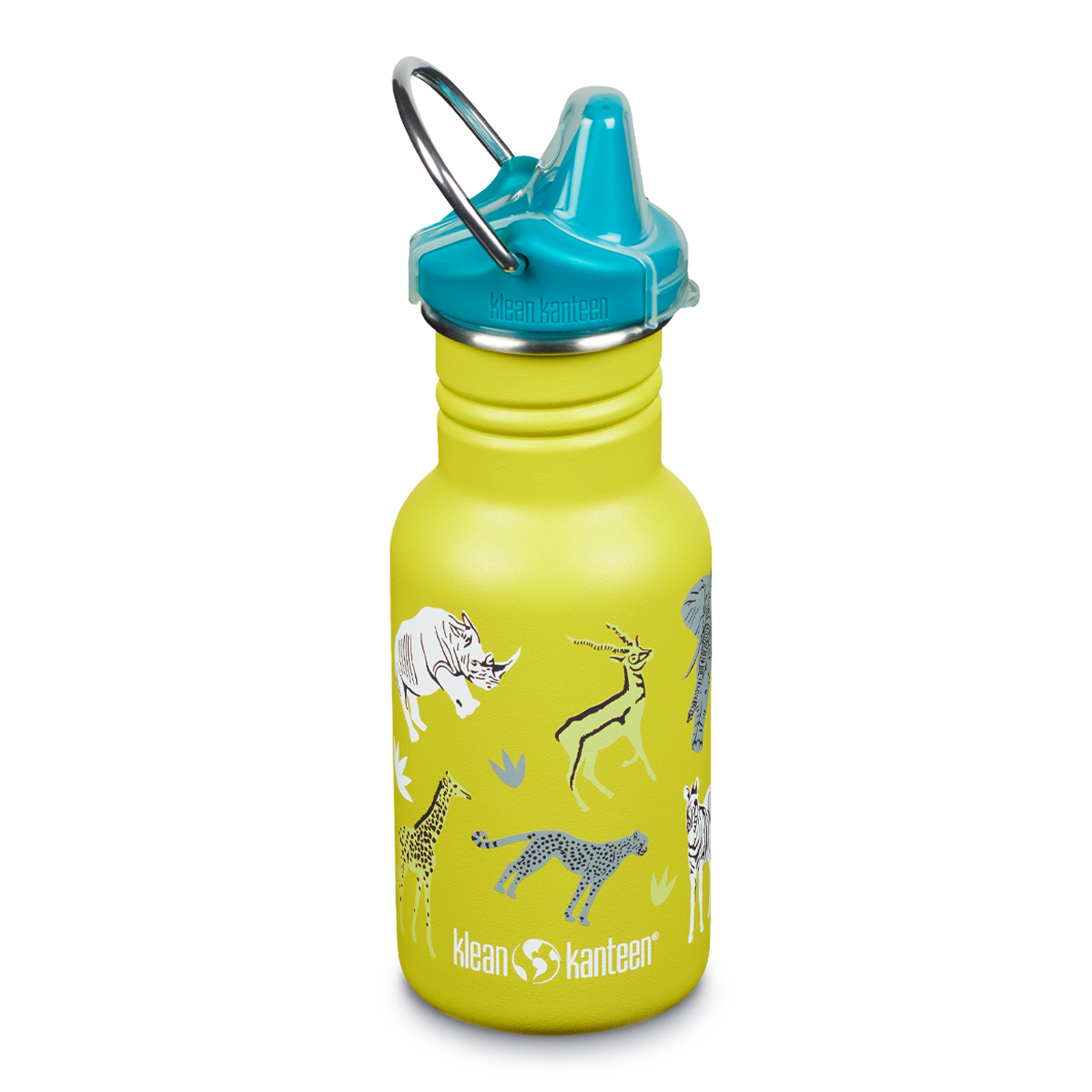 Детская бутылка Klean Kanteen Kid Classic Narrow Sippy 12oz Safari 355 мл - фото 1