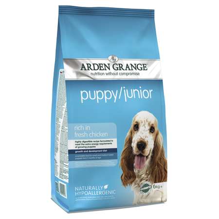 Корм для щенков Arden Grange 6кг Puppy Junior с курицей