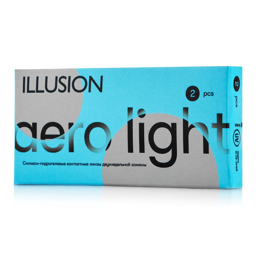 Контактные линзы ILLUSION Aero Light 2 недели -0.75 /14.2/8.7/ 2 шт - фото 1